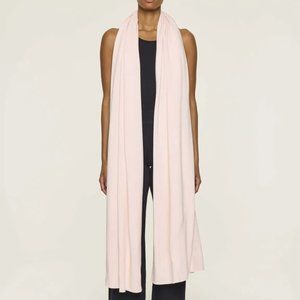 bleusalt light pink 3 yard wrap shawl ruana - new no tags